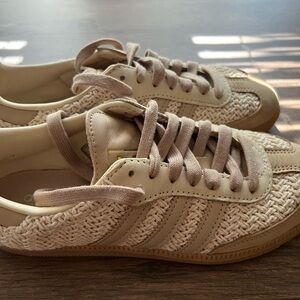 Adidas Cream Woven Sneakers